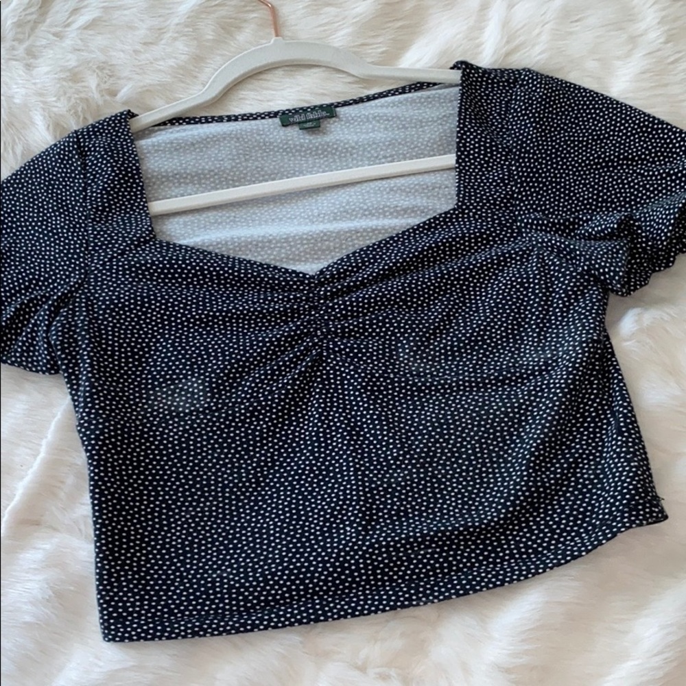 Polka Dot Crop Tee